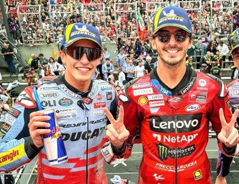 Alasan Sebenarnya Ducati Rekrut Marc Marquez Terungkap, Ingin Ubah Francesco Bagnaia Jadi Pembalap yang Agresif! : Heartdesign Sports