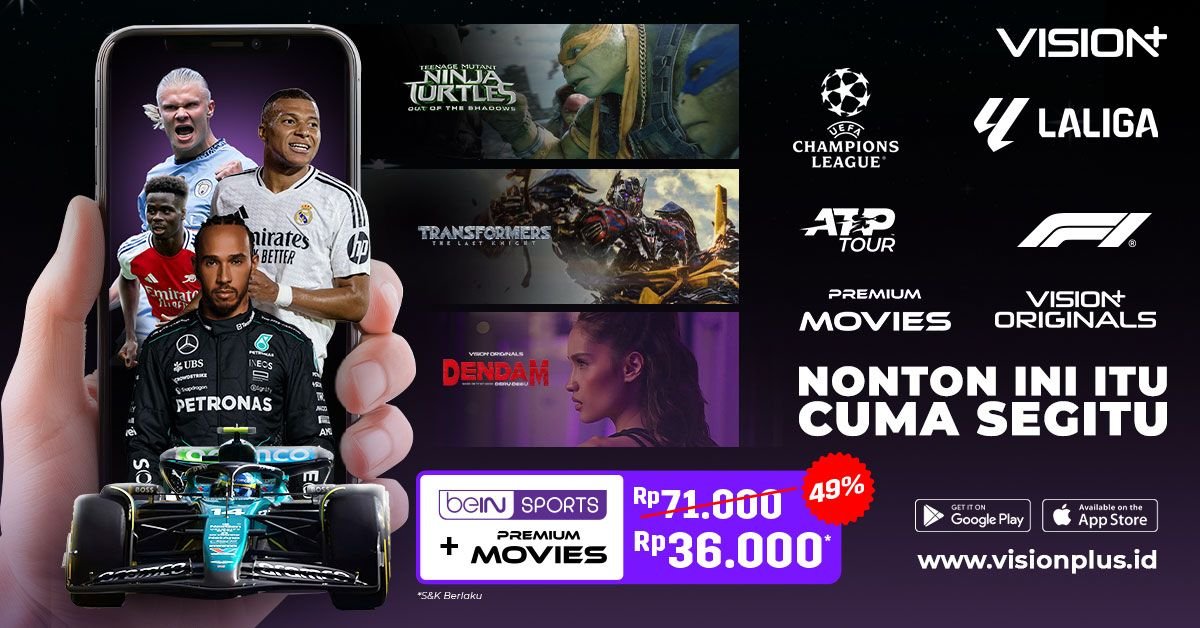 Streaming Ini Itu di Vision+, Langganan beIN Sports Hanya Rp36.000! : Heartdesign Sports