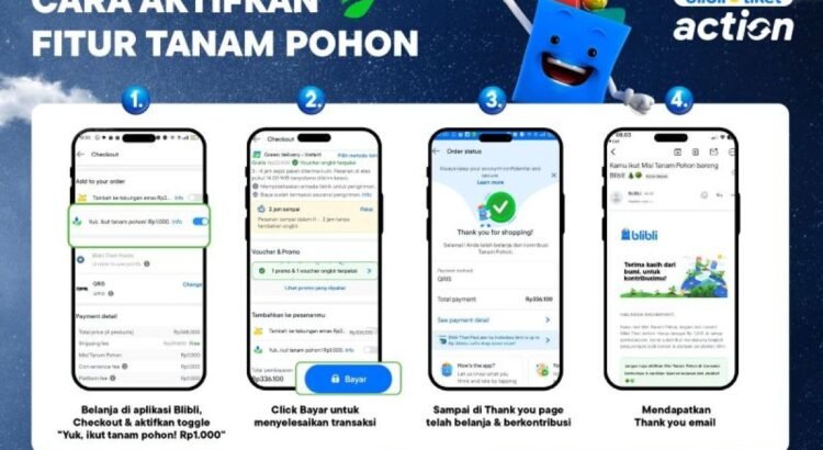 Blibli kenalkan fitur "Tanam Pohon", belanja sambil jaga lingkungan