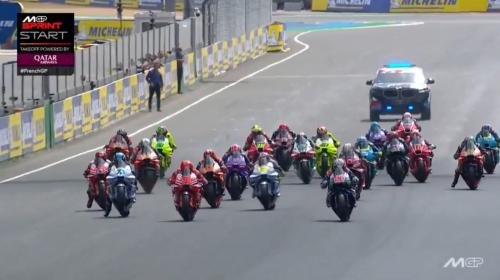 Start balapan Sprint Race MotoGP Prancis 2025 (Foto: X/@MotoGP)