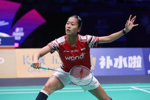 Putri KW beraksi di Piala Sudirman 2025 (Foto: PBSI)